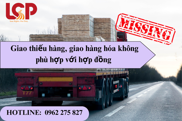 Giao thiếu hàng giao hàng không phù hợp với hợp đồng