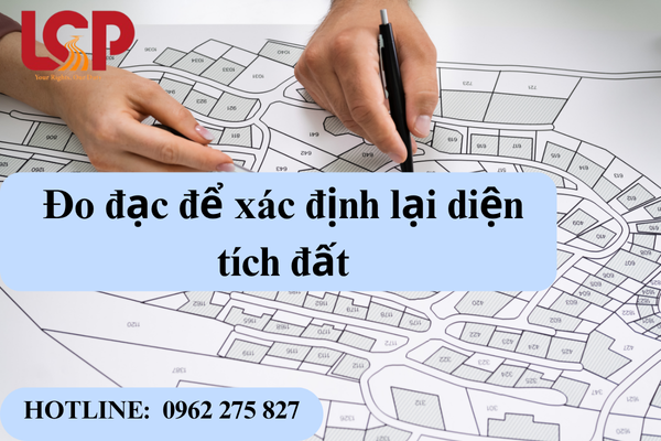 Đo đạc để xác định lại diện tích đất
