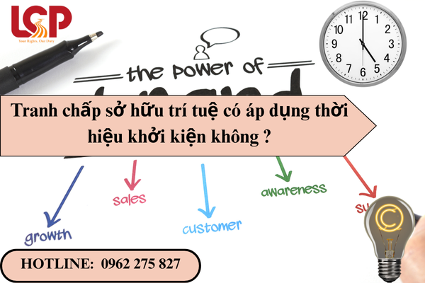 Tranh chấp sở hữu trí tuệ có áp dụng thời hiệu khởi kiện không ?