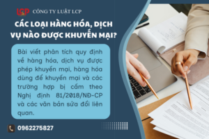 Các loại hàng hóa, dịch vụ nào được khuyến mại?