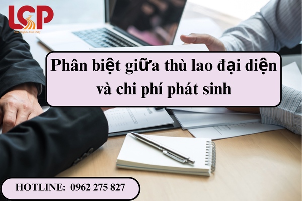 Phân biệt giữa thù lao đại diện và chi phí phát sinh