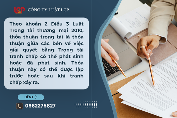 Thỏa thuận trọng tài