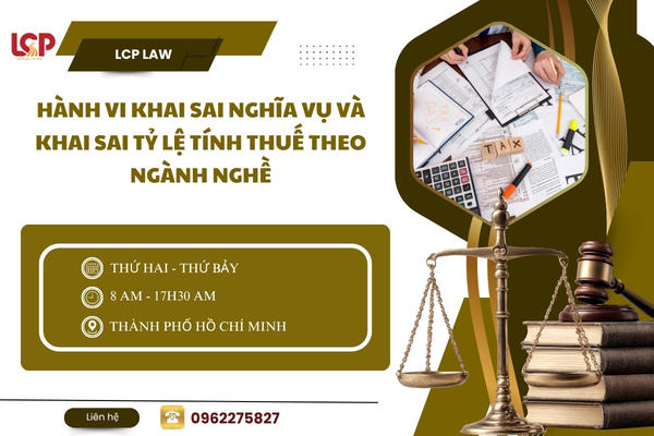 Hành vi khai sai nghĩa vụ và khai sai tỷ lệ tính thuế theo ngành nghề