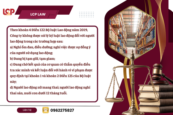 Các trường hợp không bị xử lý kỷ luật lao động.