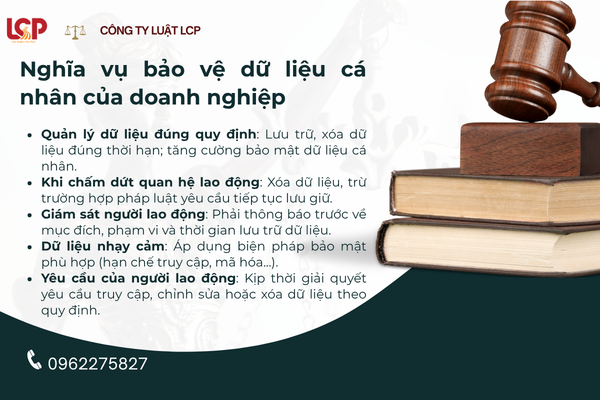 Nghĩa vụ bảo vệ dữ liệu cá nhân của doanh nghiệp