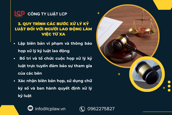 Quy trình xử lý kỷ luật đối với người lao động làm việc từ xa