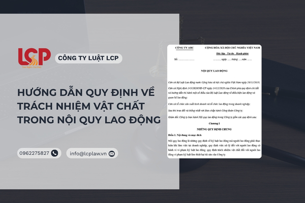 Hướng dẫn quy định về trách nhiệm vật chất