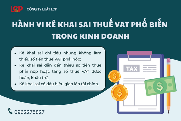 Hành vi kê khai sai thuế VAT phổ biến trong kinh doanh