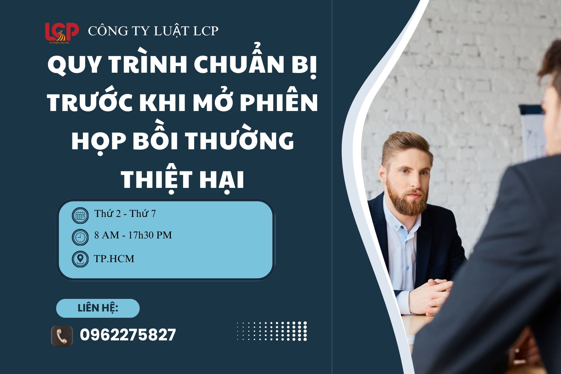 Quy trình chuẩn bị trước khi mở phiên họp bồi thường thiệt hại