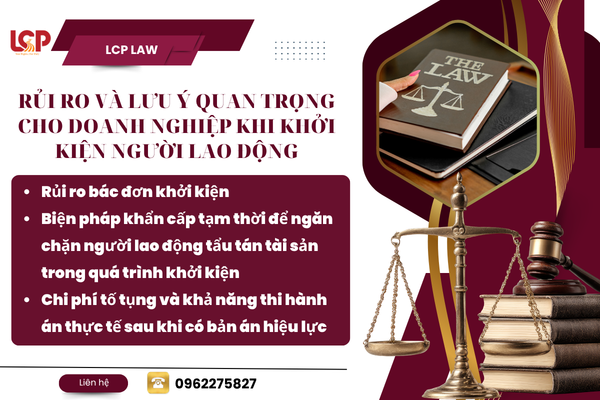 Rủi ro, lưu ý cho doanh nghiệp khi khởi kiện