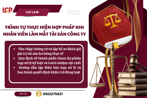 Trình tự thực hiện khi nhân viên làm mất tài sản công ty